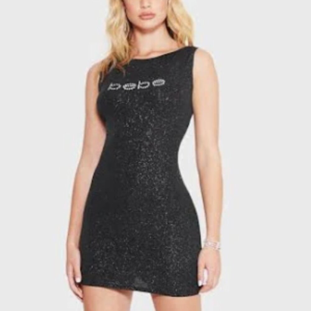 Bebe: Women's Embellished Sparkle Bodycon Dress